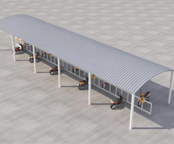 Modern Outdoor Parking Lot-ID:511779885