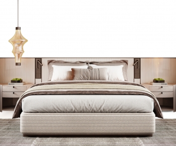 Modern Double Bed-ID:267673023