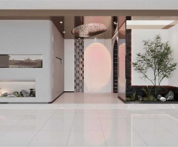 Modern Office Reception Desk-ID:500660906