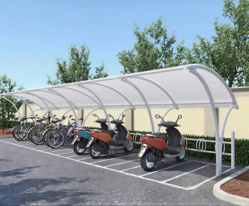 Modern Outdoor Parking Lot-ID:191445117