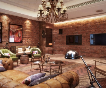 Industrial Style A Living Room-ID:636373042