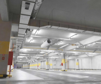 Modern Underground Parking Lot-ID:420269013