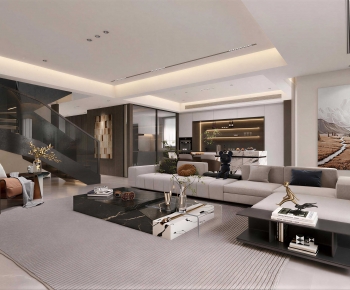 Modern A Living Room-ID:270524987