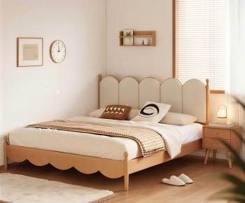 Modern Double Bed-ID:353574995