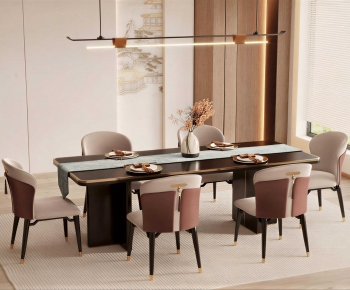 New Chinese Style Dining Table And Chairs-ID:231863982