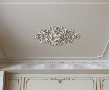 French Style Plaster Carved Top Plate-ID:509666928