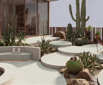 Wabi-sabi Style Courtyard/landscape-ID:735486037