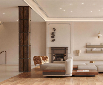 French Style A Living Room-ID:486313103