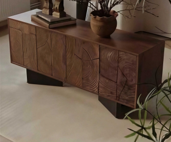 Wabi-sabi Style Side Cabinet-ID:588635929
