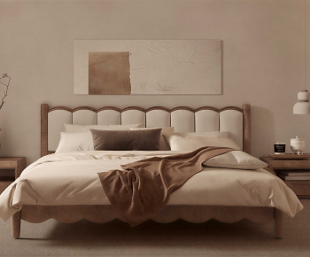 Modern Double Bed-ID:214308028