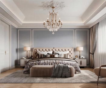 American Style Bedroom-ID:375613933