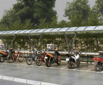 Modern Outdoor Parking Lot-ID:227135909