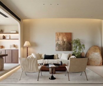 Wabi-sabi Style A Living Room-ID:436645033