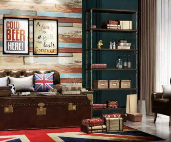 Industrial Style A Living Room-ID:921719072