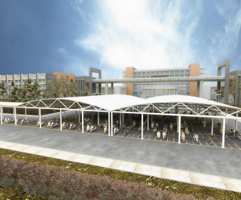 Modern Outdoor Parking Lot-ID:145237922
