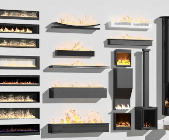 Modern Electronic Fireplace-ID:266292102