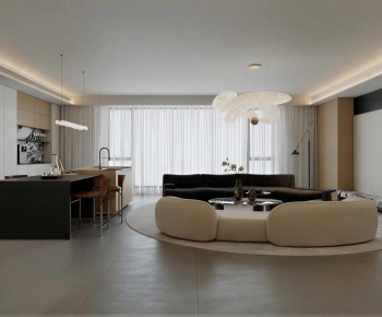 Modern A Living Room-ID:718492039