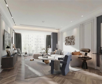 French Style A Living Room-ID:456058984