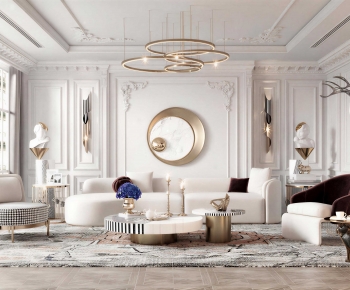 French Style A Living Room-ID:818650969