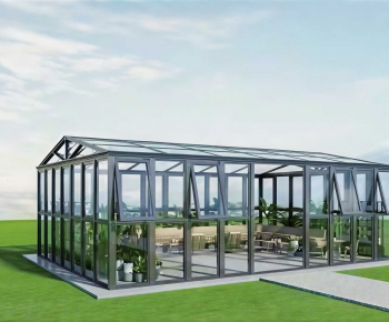 Modern Glass Sunshine Room-ID:442179921