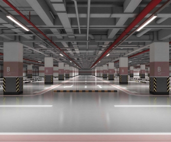 Modern Underground Parking Lot-ID:289659024