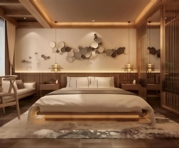 New Chinese Style Bedroom-ID:168592935