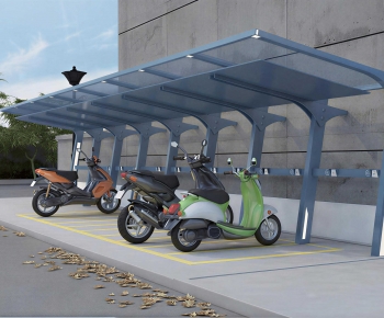 Modern Outdoor Parking Lot-ID:358120922