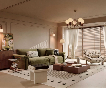 French Style A Living Room-ID:602202896