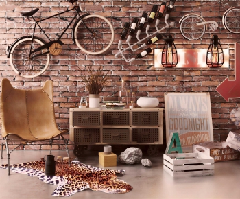 Industrial Style Single Chair-ID:986490013