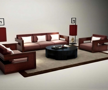 New Chinese Style Sofa Combination-ID:644130951