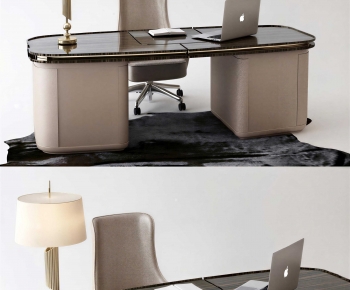 Modern Office Desk And Chair-ID:679353006
