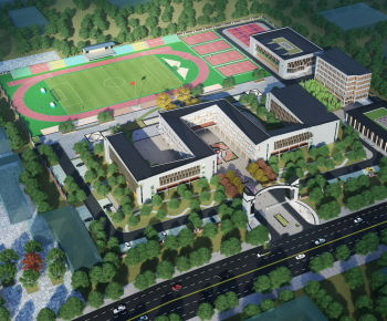 Modern Architectural Bird's-eye View Planning-ID:527872092