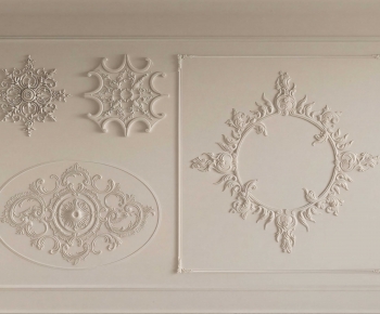 French Style Plaster Carved Top Plate-ID:353832966