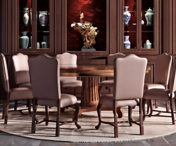 New Classical Style Dining Table And Chairs-ID:130460332