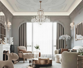 French Style A Living Room-ID:115811117