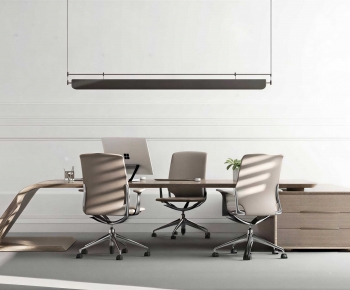 Modern Office Desk And Chair-ID:208859477