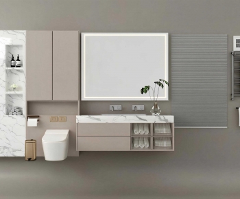 Modern Bathroom Cabinet-ID:134649042