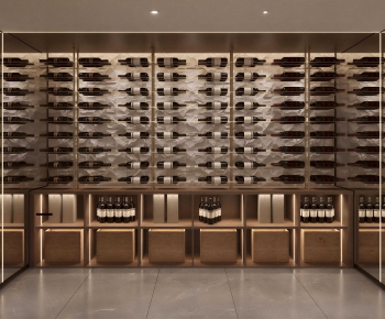 Modern Wine Cellar/Wine Tasting Room-ID:553009552