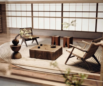 Wabi-sabi Style Lounge Chair-ID:954479934