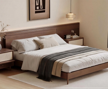 Modern Double Bed-ID:543462042