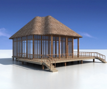 Southeast Asian Style Building Appearance-ID:694391971