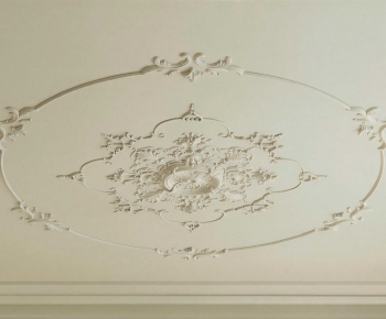 French Style Plaster Carved Top Plate-ID:543656114