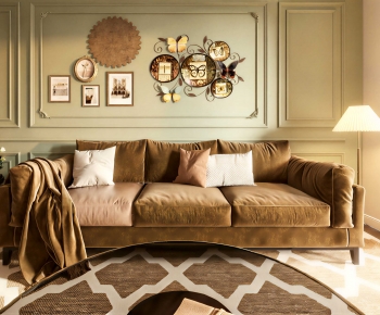 Modern Three-seat Sofa-ID:883064991