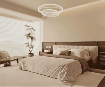 Wabi-sabi Style Bedroom-ID:848386056