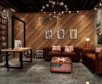 Industrial Style Manager's Office-ID:886075024