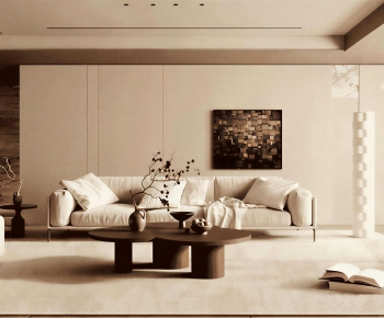 Wabi-sabi Style A Living Room-ID:651367904