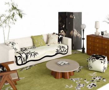 New Chinese Style Sofa Combination-ID:422763111