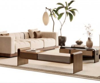 New Chinese Style Sofa Combination-ID:777729991