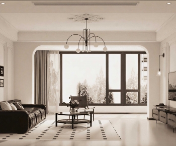 French Style A Living Room-ID:598937996