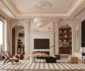 French Style A Living Room-ID:182651046